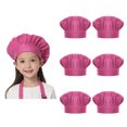 thumbnail image 1 of TOPTIE 6 Pack Chef Hat for Kid & Adult, Cotton Elastic Adjustable Kitchen Cooking Baking Hat, 1 of 7