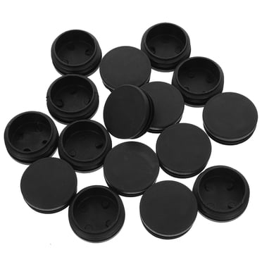 Miangastore Bouchons de Tubes Noirs pour Utilisation Anti-Poussière et Imperméable 16 Pcs 1 3 4 Pouces