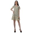 thumbnail image 4 of Moomaya Tenues d'Été Coton Flex Imprimées Robes Courtes pour Femmes Tenue Décontractée, 4 of 4