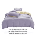 thumbnail image 3 of Yhmxh Bedding All-Season Bedding Set - 4-Piece Washable Solid Color Bed Sheet Duvet Cover And Pillowcases Skin-friendly Throw Blanket Machine Washable Microfiber Bed Sheet Set, 3 of 6