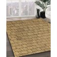 thumbnail image 3 of Ahgly Company Tapis de Zone Carré Jaune Transitionnel Lavable en Machine, 4 Pieds Carré, 3 of 7