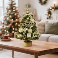 thumbnail image 2 of White Mini Christmas Tree Desktop Decoration Diy, Compact Plastic Tree For Small Spaces, Office, Bedroom, No Assembly Required For Instant Festive Vibes On Tabletop, 2 of 7