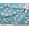 thumbnail image 3 of Soimoi Rayon Fabric Dot,Bird & Fish Kids Print Fabric by The Yard 42 Inch Wide, 3 of 3