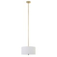 thumbnail image 1 of Hudson & Canal PD0619 Ellis Brass Pendant with Fabric Shade, 1 of 13