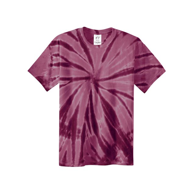 Gravity Threads Youth Tie-Dye Short-Sleeve T-Shirt - Maroon - Small