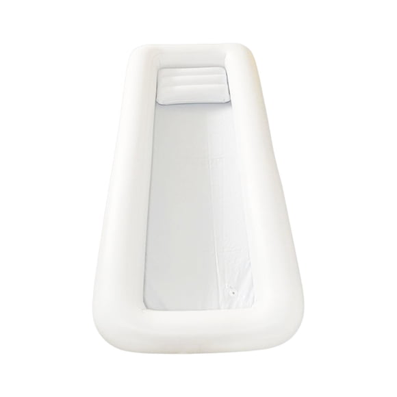PVC Portable Foldable Bath Tub, Inflatable Bathtub Shower Bath Basin ,Outdoor, With Air Pillow, Inflatable Bathtub For Seniors Men Women Elderly