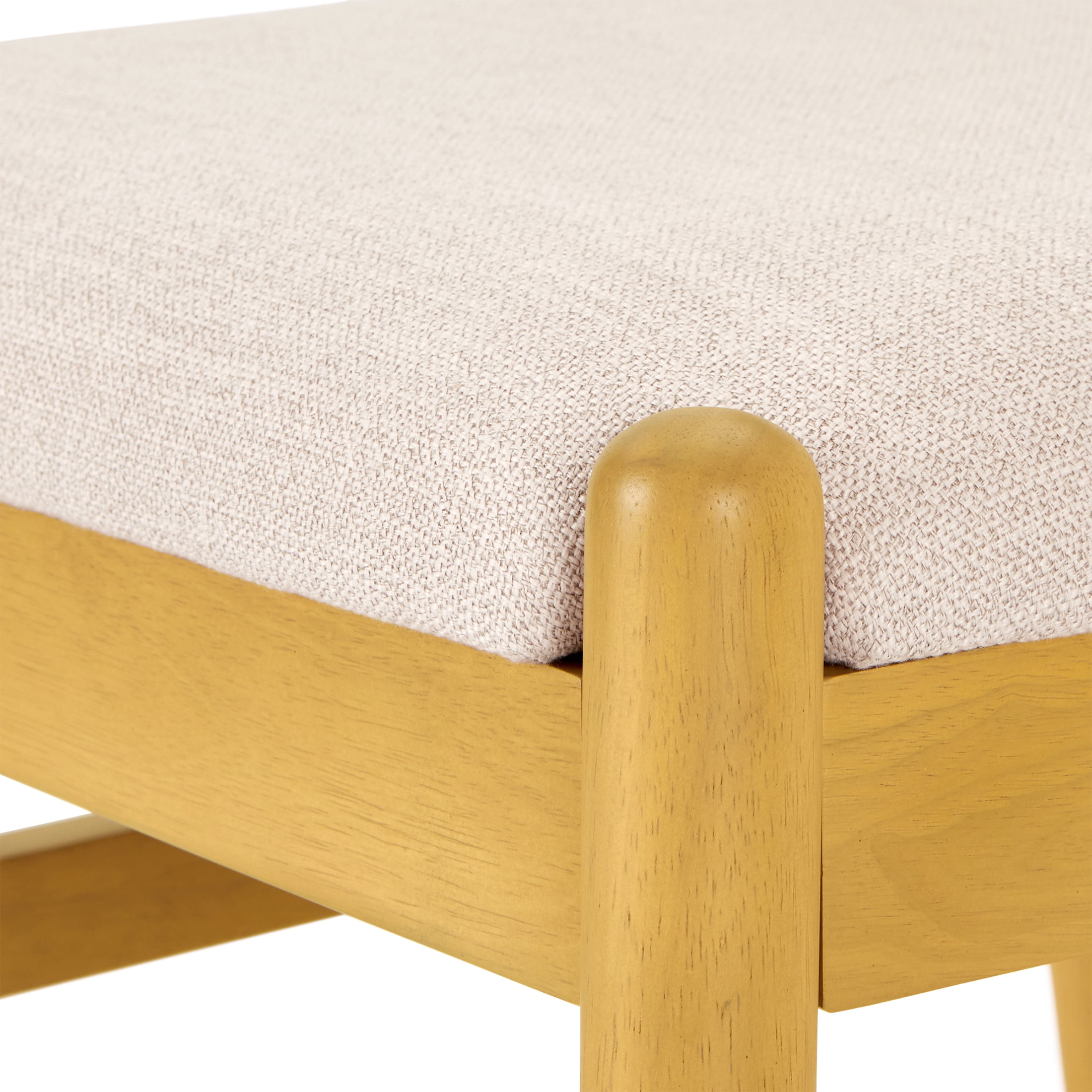 Better Homes & Gardens Lillian Fluted Dining Chairs 2 pack, Pine and Cream