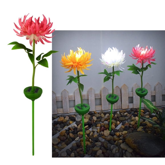 Solar Chrysanthemum Flower Lantern Outdoor Waterproof Garden Light