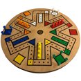 thumbnail image 1 of Game Fast Track Game Wood 35.5cm Diameter Family Board Game Brown, 1 of 8