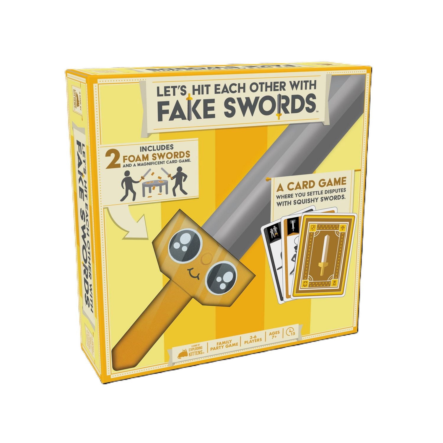 Let's Hit Each Other with Fake Swords Party Game from Exploding Kittens