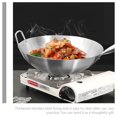 thumbnail image 4 of Wok à Frire Manche en Bois Wok à Frire Wok de Cuisine Outil de Cuisson Wok de Cuisson Portatif, 4 of 6