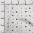 thumbnail image 2 of oneOone Polyester Lycra Fabric Grass & Puppies Dog Printed Craft Fabric BTY 56 Inch Wide, 2 of 4
