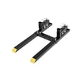 thumbnail image 1 of QinaQin Heavy-Duty Clamp Pallet Forks for Tractor Loaders – 60-Inch Fork Arms, 4000 Lb Load Capacity, Adjustable Stabilizer Bar, Quick-Release Bucket Attachment, Skid Steer Loaders, 1 of 8