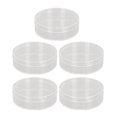thumbnail image 2 of Makeup Puff Storage Box, Plastic Transparent 5pcs Powder Puff Container Dustproof  For Beads, 2 of 8