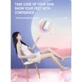 thumbnail image 4 of yeacher Portable Electric Foot Callus Remover with Dual Speed & Rechargeable Battery, Includes 2 Alloy Heads, Type-C Charging, Compact Design for Home & Travel Use, White, 4 of 6