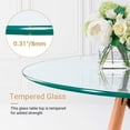 thumbnail image 2 of Table à manger transparente de la collection Heavenly de 32 po, 2 of 9