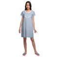 thumbnail image 3 of Moomaya Chemise de Nuit à Manches Courtes Imprimée pour Femmes, Col Rond, en Coton, Vêtement de Nuit, 3 of 5