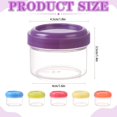thumbnail image 3 of XIPYYKM 6 Pack 1.2 oz Small Containers with Lids, Reusable Plastic Jars for Snack and Puree, Salad Dressing Container to Go, Deli Containers, Freezer Food Containers, Dishwasher Safe, BPA Free, 3 of 9