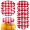 thumbnail image 4 of KAKOWELY 12 Pcs Mason Jar Lids Wide Mouth Canning Lids Canning Lids Mason Jar Drinking Lids Mason Jar Seals,2.76"X2.76"X0.47", 4 of 4