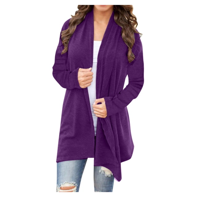 Hauts à Manches Longues pour Femmes Mode Cardigan Ample à Manches Longues Manteau Blouse Cardigan Hauts à Manches Longues pour Femmes Blouses à Manches Longues pour Femmes Hauts à Manches Longues