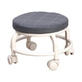 thumbnail image 2 of Tabouret à Poulie à Siège Rond à Rouleau Bas, Robuste, Petit, Confortable, Bas, Noir, 2 of 8