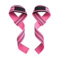 thumbnail image 2 of 2Pcs Strong Weight Lifting Straps Durable Hand Wrist Support Wraps Professional Outdoor Strength Deadlift Workout Adjustable Equipment Gear - Pink, 2 of 8