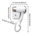 thumbnail image 2 of Salon Power Wall Mounted Hair Dryer for Bathroom with Heavy Duty Fast Drying Motor and Included Bracket, 2 of 5