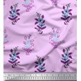 thumbnail image 1 of Soimoi Cotton Poplin Fabric Leaves & Floral Block Print Fabric by Yard 42 Inch Wide, 1 of 3