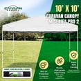 thumbnail image 2 of Caravan Canopy M Series Pro 2 Tente à Auvent Escamotable à Jambe Droite 10 x 10 Pi, Blanc, 2 of 12