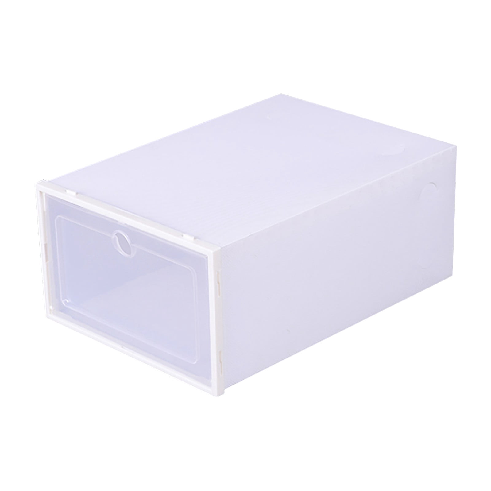 Organisateur de Rangement pour Textiles de Maison pour Chaussures – Solution de Rangement pour Chaussures Pliable Claire Empilable pour