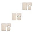 thumbnail image 4 of Baohd 3pieces Multi-functional Non-Slip Chenille Bath Rug Any Bathroom Eco-friendly PJ210611-B001 3Set, 4 of 6