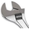 thumbnail image 3 of Cooper Hand Tools Adjustable fit 181-AC215VS Adjustable Wrench 15 in. Chrome Carded Sensormatic, 3 of 5