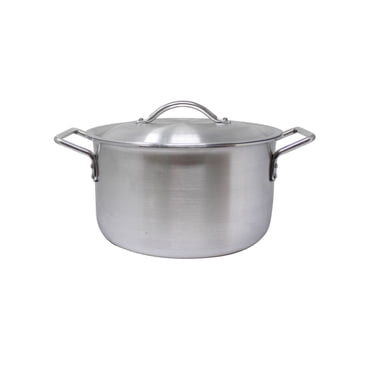Marmite Mainstays Aluminium avec Couvercle Aluminium 27 CM