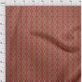 thumbnail image 3 of oneOone Viscose Chiffon Fabric Diamond & Swirl Ikat Decor Fabric Printed BTY 42 Inch Wide, 3 of 4