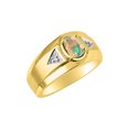 thumbnail image 3 of RYLOS Men's Rings 14K Yellow Gold Classic 7X5MM Oval Gemstone & Diamond Ring Opal October Birthstone Rings For Men, Gold Rings Size 13, 3 of 6