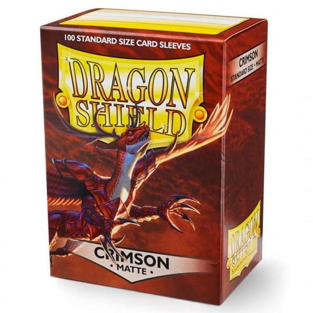 Arcane Tinmen ATM11021 DP - Dragon Shield Matte Crimson, 100 Sleeves Per Box