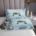 thumbnail image 3 of Erosebridal Sea Turtle Coverlet Set King, Watercolor Bedding Set, Ocean Animals Decor, 3 Pieces, 3 of 5