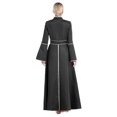 thumbnail image 4 of TiaoBug Womens Church Clergy Robe Minister Spring/Autumn A Line Long Sleeve Church Choir Robe Black 3XL, 4 of 7