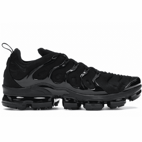 Refurbished Nike Air Vapormax Plus TN Triple Black Mens Running Shoes