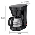 thumbnail image 4 of 650w Automatic Drip Coffee Maker 750ml Large Capacity Espresso Machine with Thermostatic Base for Beginners US Plug, 4 of 5