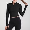 thumbnail image 2 of Timegard Womens Lightweight Athletic Jacket Zipper Trackshirts Workout Running Jackets with Thumb Holes, 2 of 4