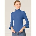 thumbnail image 2 of INSPIRE CHIC Chandail pour Femme à Col Roulé Ajusté en Tricot, 2 of 6