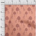 thumbnail image 1 of oneOone Viscose Jersey Fabric Tree & Giraffe Block Print Fabric By Yard 60 Inch Wide, 1 of 5