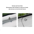 thumbnail image 3 of Galvanized Metal Raised Garden Bed, DIY Open Bottom Sturdy Construction Raised Planter Box for Home School Street Garden Villa, 3 of 8