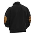 thumbnail image 3 of QIPOPIQ Unisex-Adult Fleece Quarter-Zip Cadet Collar Sweatshirt Clearance, 3 of 6