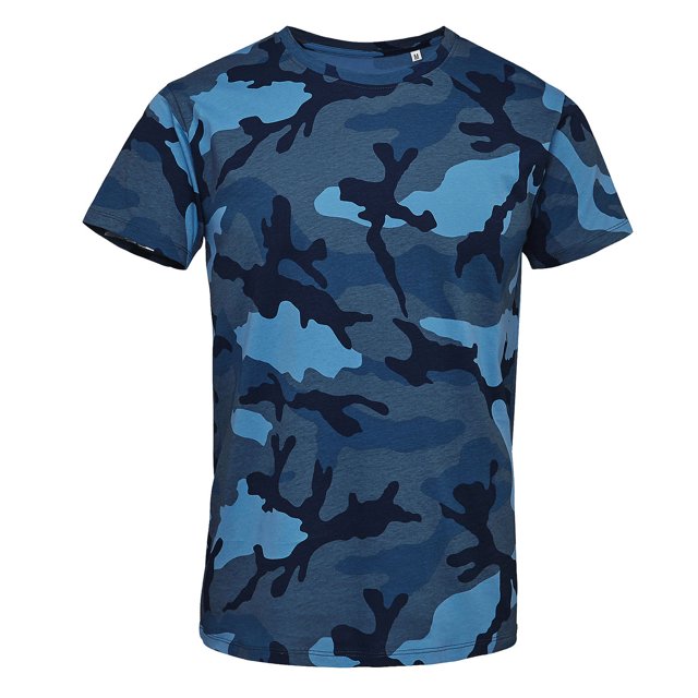 Sol's T-Shirt Camouflage à Manches Courtes pour Hommes