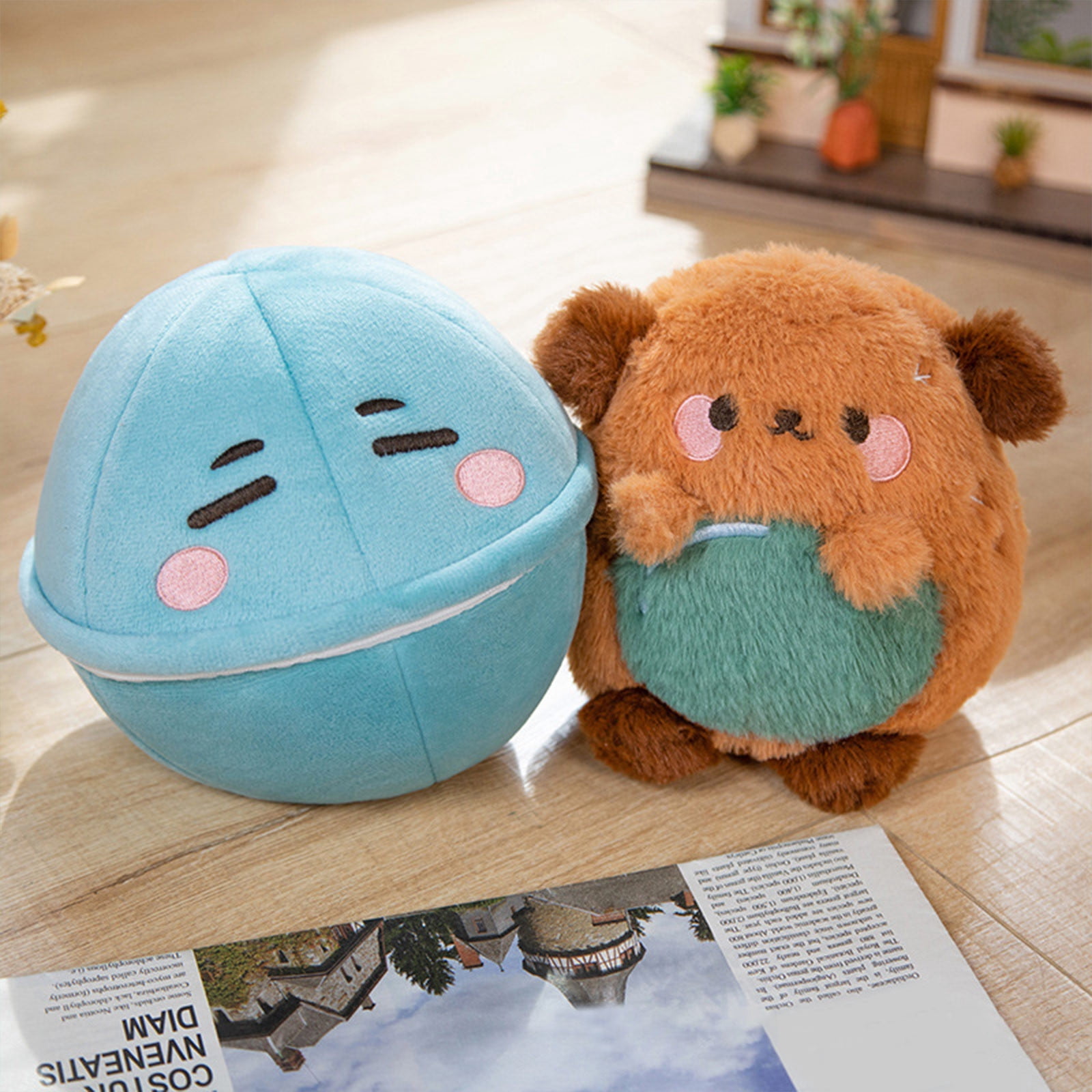 Mefallenssiah Poupée Chiot Jouet en Peluche Mignon