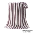 thumbnail image 3 of Birdeem Large Beach Towel Oversized - 27.6"X55" Big Mens Beach Towesl, Extra Large Thick Purple Beach Towels,Wide Fluffy Swimming Towel Oversize, Giant Stripe Cotton Pool Towel for Adults, 3 of 5