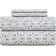 thumbnail image 1 of King Size Bed Sheets Piece Floral Pattern Sheets King Deep Pocket Sheet Grey Lotus, 1 of 8