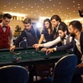 thumbnail image 4 of Gymax 8 Player Foldable Poker Table Portable Folding Texas Holdem Table w/Padded Rail Green, 4 of 9